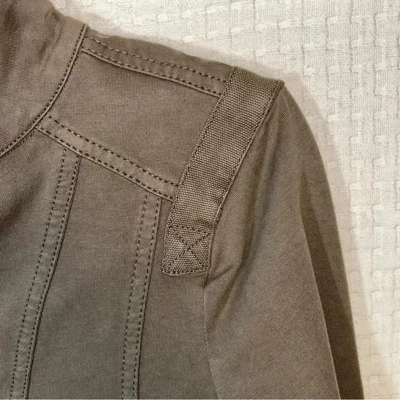 NEW Aventura Womens Small Harper Jacket Moto Zip Gunmetal Grayish Brown Taupe - Picture 8 of 14